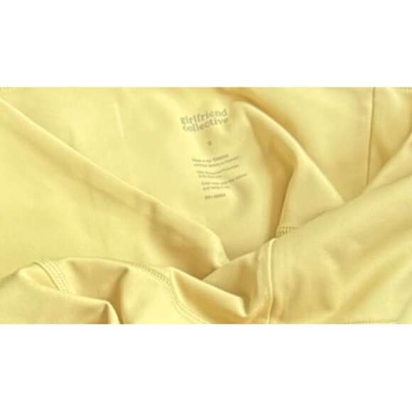 Girlfriend Collective sport legging High rise SZ small yellow activewear gym new - Picture 8 of 11